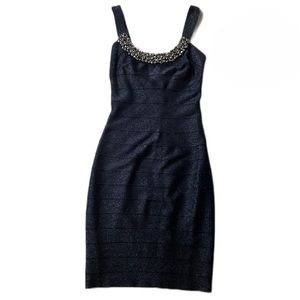 Blue Sparkle Bodycon Dress